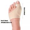 2pcs Soft Silicone Toe Hallux Valgus Separators (Suitable For Night And Home Use And Replace Them Regularly); Straighteners Bunion Relief Pads
