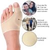 2pcs Soft Silicone Toe Hallux Valgus Separators (Suitable For Night And Home Use And Replace Them Regularly); Straighteners Bunion Relief Pads