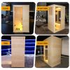 Single person spruce far infrared sauna hair
