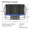 12FT Trampoline for Adults & Kids, ASTM Approved Reinforced Type Outdoor Trampoline with Enclosure Net
