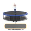 12FT Trampoline for Adults & Kids, ASTM Approved Reinforced Type Outdoor Trampoline with Enclosure Net