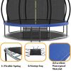 12FT Trampoline for Adults & Kids, ASTM Approved Reinforced Type Outdoor Trampoline with Enclosure Net