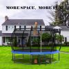 12FT Trampoline for Adults & Kids, ASTM Approved Reinforced Type Outdoor Trampoline with Enclosure Net