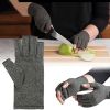 1pair Fingerless Compression Gloves For Arthritis; Carpal Tunnel; Swelling; Tendonitis & Hand Discomfort (Order A Size Up)