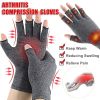 1pair Fingerless Compression Gloves For Arthritis; Carpal Tunnel; Swelling; Tendonitis & Hand Discomfort (Order A Size Up)
