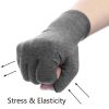 1pair Fingerless Compression Gloves For Arthritis; Carpal Tunnel; Swelling; Tendonitis & Hand Discomfort (Order A Size Up)